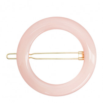 Barrette ronde Rose Dragée